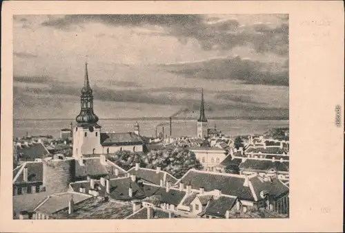 Reval Tallinn (Ревель) Blick auf die Stadt Ansichtskarte  1930