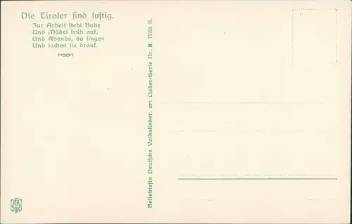 .Tirol Tyopen Trachten Österreich - Tirol - Die Tiroler sind Lustig 1909