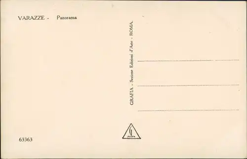 Cartoline Varazze Väze Panorama Ansicht Vogelschau-Perspektive 1930