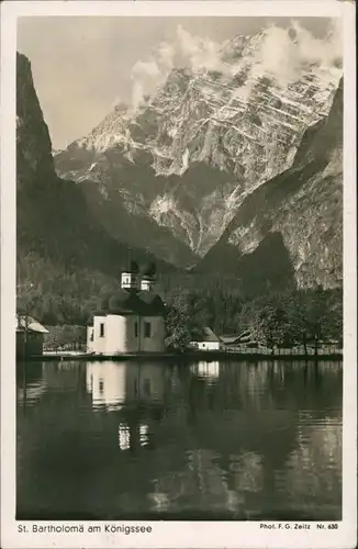 St. Bartholomä-Schönau am Königssee St. Bartholomä  Berchtesgadener Land,  1949