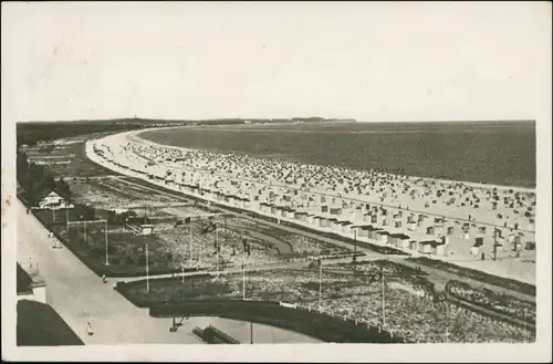 Swinemünde Świnoujście Strand, Anlagen, Promenade (Bahnpost) 1943