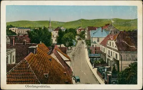 Postcard Langenbielau Bielawa Straßenpartie 1911