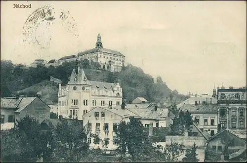 Postcard Nachod Náchod Partie in der Stadt 1909