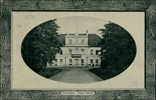 Postcard Krotoschin Krotoszyn Schloß 1913 Passepartout