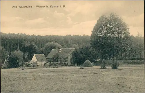 Postcard Warow (bei Kolmar i. Posen) Chodzież Walkmühle 1912