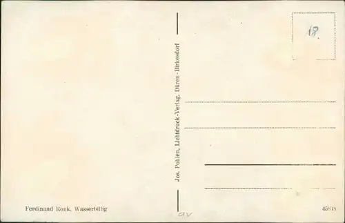 Postcard Wasserbillig Waasserbëlleg Schulviertel 1937