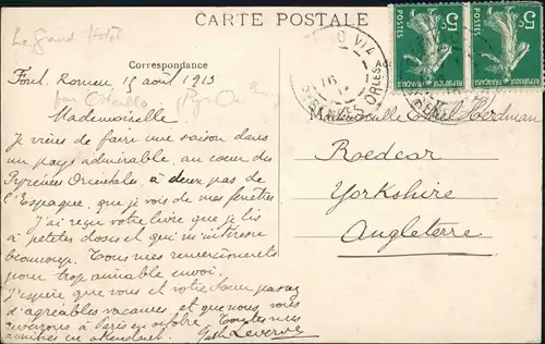 Bordes-Uchentein Etang long, Pyrénées Orientales bei Bordes-Uchentein 1913