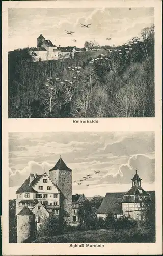 Ansichtskarte Gerabronn 2 Bild: Reiherhalde, Schloß Morstein 1925