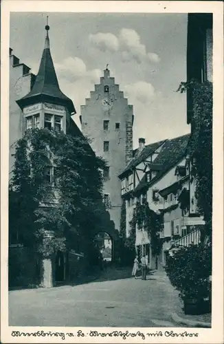 Ansichtskarte Marburg an der Lahn Obertor - Platz 1938