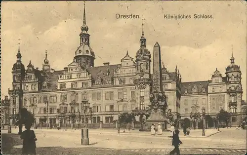 Innere Altstadt-Dresden Dresdner Residenzschloss, Königliches Schloss 1910