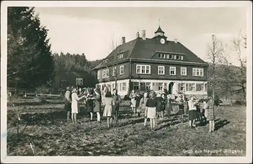 Neudorf (Erzgebirge) Kindererholungsheim Bethlehemstift spielende Kinder 1932