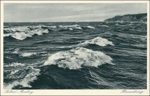 Postcard Misdroy Międzyzdroje Brandung - Kaffeeberg 1929