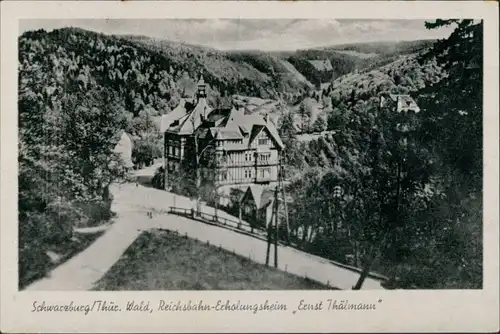 Schwarzburg Reichsbahn Erholungsheim Ernst-Thälmann Gesamtansicht 1943