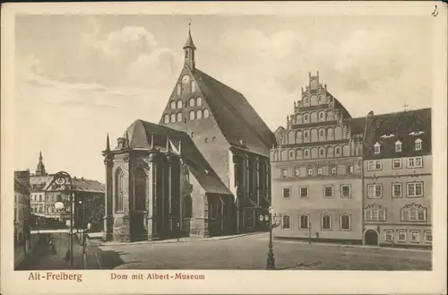 Ansichtskarte Freiberg (Sachsen) Dom, Albert Museum 1909
