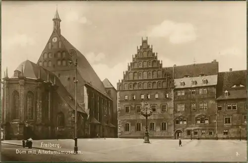 Ansichtskarte Freiberg (Sachsen) Dom und Museum 1928