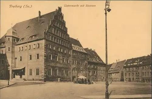 Ansichtskarte Freiberg (Sachsen) Untermarkt 1920