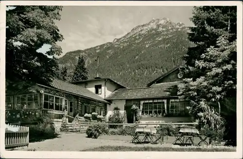 Garmisch-Garmisch-Partenkirchen Almhütte Restauration bei Garmisch 1955