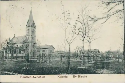 CPA Avricourt (Moselle) Kolonie - Ev. Kirche 1911