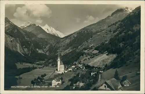 Heiligenblut am Großglockner Panorama-Ansicht Umlandansicht mit Großglockner 1927