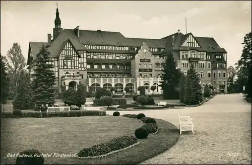 Postcard Bad Kudowa Kudowa-Zdrój Kurhotel Fürstenhof 1929