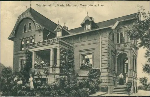 Ansichtskarte Gernrode-Quedlinburg Töchterheim 1913