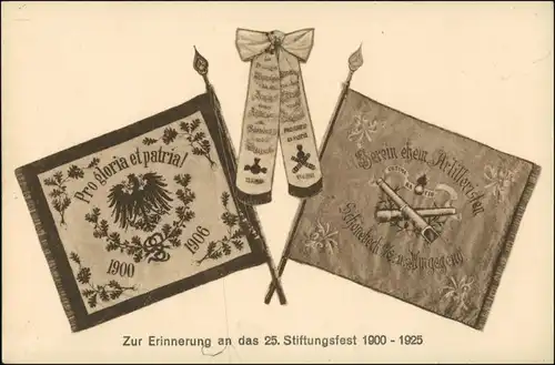 Ansichtskarte Schönebeck (Elbe) 25 Jubil Stiftungsfest der Artilleristen 1925