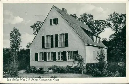 Ansichtskarte Bad Rothenfelde Privat-Kinderheim Heyer 1952