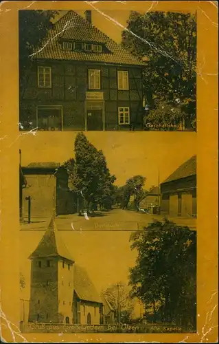 Ansichtskarte Groß Liedern-Uelzen § Bild: Geschäftshaus, Dorfstraße 1942