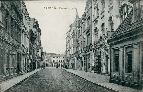 Postcard Küstrin Kostrzyn nad Odrą Zorndorfer Straße 1916