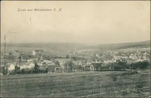 Ansichtskarte Weißenborn (Holzland) Stadtpartie 1906