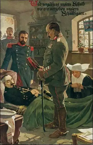 Ansichtskarte  Vater unser Militär 1915