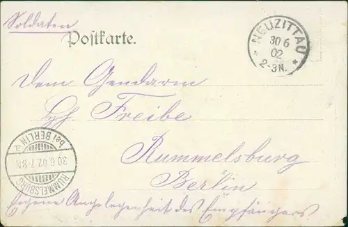 Ansichtskarte Zwiebusch-Gosen-Neu Zittau Gasthaus Berliner Schweiz 1902