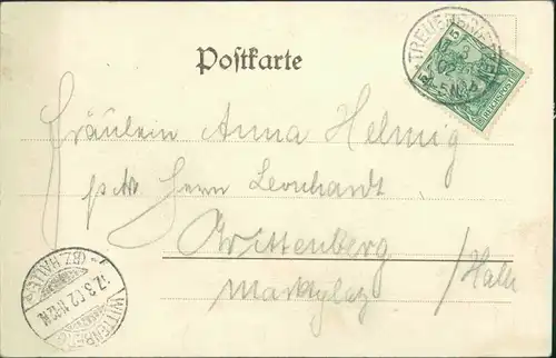 Litho AK Frohnsdorf-Treuenbrietzen Gasthaus, Oberförsterei 1902