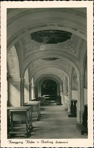Postcard Rumburg Rumburk Kloster - Kreuzgang 1934