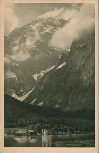 St. Bartholomä-Schönau am Königssee St. Bartholomä am Königssee, Wolken  1925