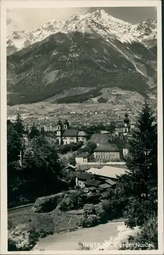 Ansichtskarte Innsbruck Panorama-Ansicht Blick gegen Norden zu den Alpen 1932