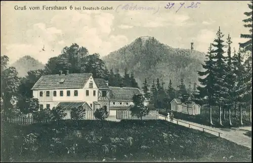 Deutsch Gabel Jablonné v Podještědí Forsthaus 6 - Weg 1926
