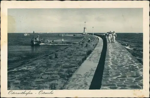 Osternothafen (Ostswine)-Swinemünde Warszów Świnoujście auf der Ostmole 1937