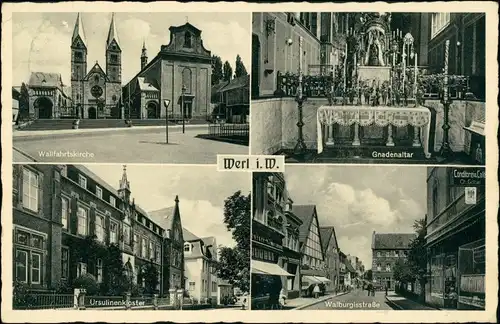 Ansichtskarte Werl (Westfalen) Kloster, Walburgisstraße 1950