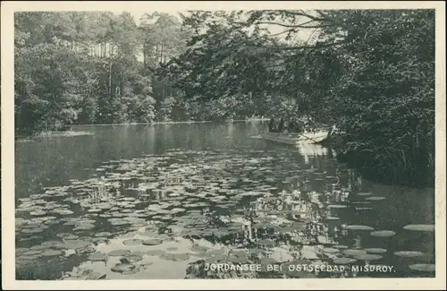 Postcard Misdroy Międzyzdroje Jordansee, Fischer 1927