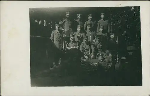 Foto  Soldaten WK1 in den Vogesen Vosges 1918 Privatfoto