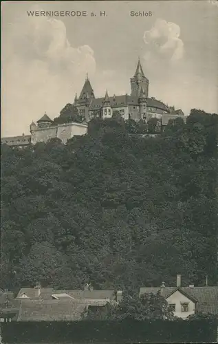 Wernigerode Schloss Feudalmuseum im Harz, Bauwerk, Castle Postcard 1910