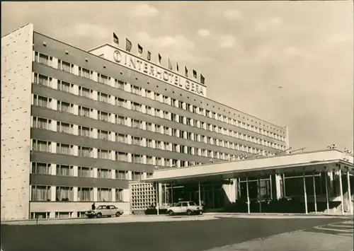 Ansichtskarte Gera Platz der Republik - Interhotel 1969