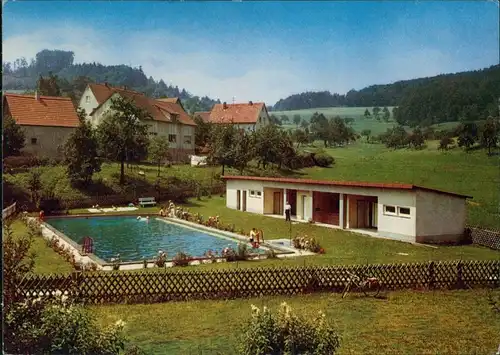 Ansichtskarte Lindenfels (Bergstraße) Stadt, Schwimmbad 1979