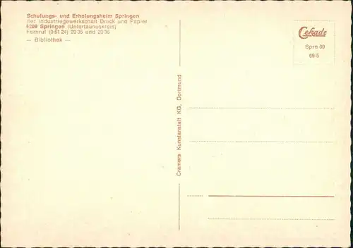 Springen (Heidenrod)-Heidenrod Schulungs- und Erholungsheim - Konferenzraum 1969