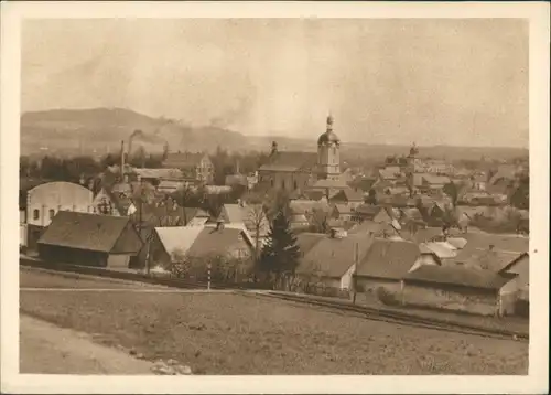 Postcard Schluckenau Šluknov Bahnstrecke, Fabrik 1928