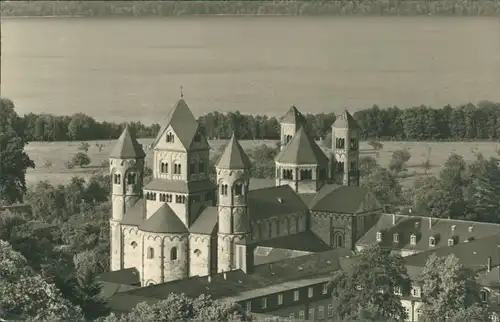 Foto Glees (Vulkaneifel) Abtei Maria Laach mit See 1955 Privatfoto