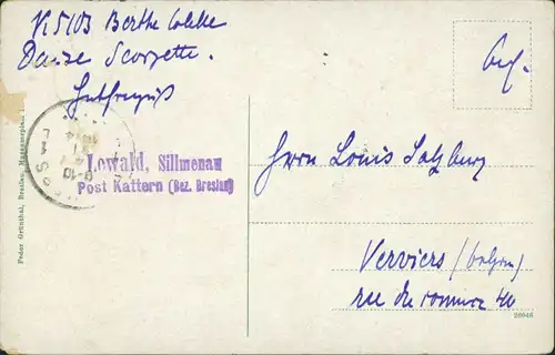 Postcard Breslau Wrocław Liebichshöhe, historisches Bauddenkmal 1910