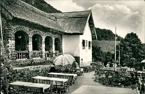 Badacsony Kisfaludy ház/Ausflugslokal, Gaststätte Außenterrasse 1970