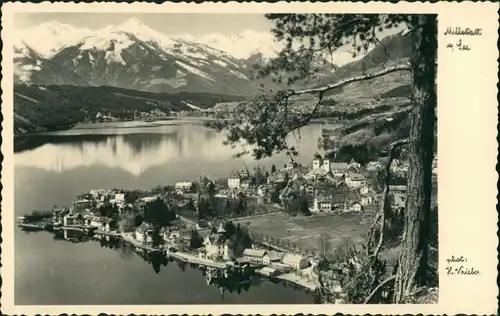 Millstatt Panorama-Ansicht auf den Ort, Echtfoto-AK H. Vrieber 1940